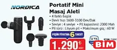 NORDİCA PORTATİF MİNİ MASAJ ALETİ NORDİCA PORTATİF MİNİ MASAJ ALETİ